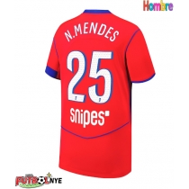 Camiseta Paris Saint-Germain Nuno Mendes #25 Tercera Equipación 2025-26 manga corta